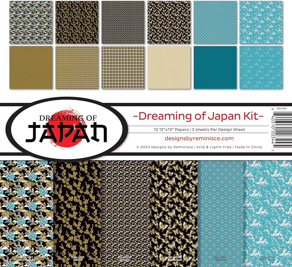 Reminisce Dreaming of Japan Scrapbook Kit