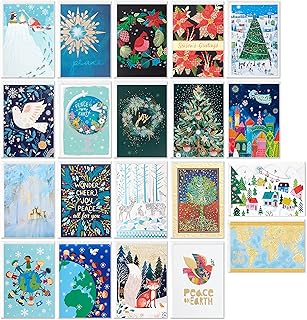 Boxed Christmas Card Assortment with 20 Designs