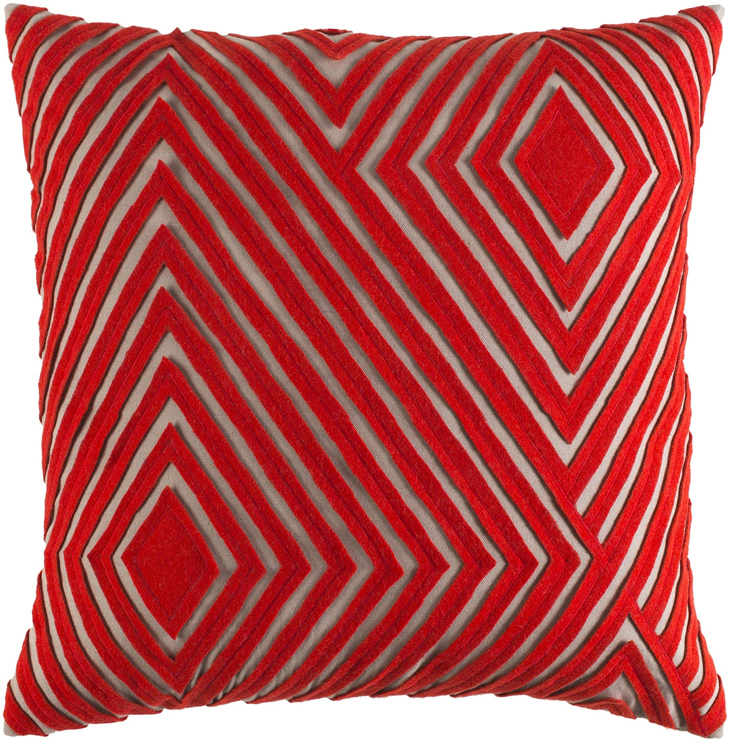 DMR002-2020 De rk Pillow Cover, 20" x 20", Orange