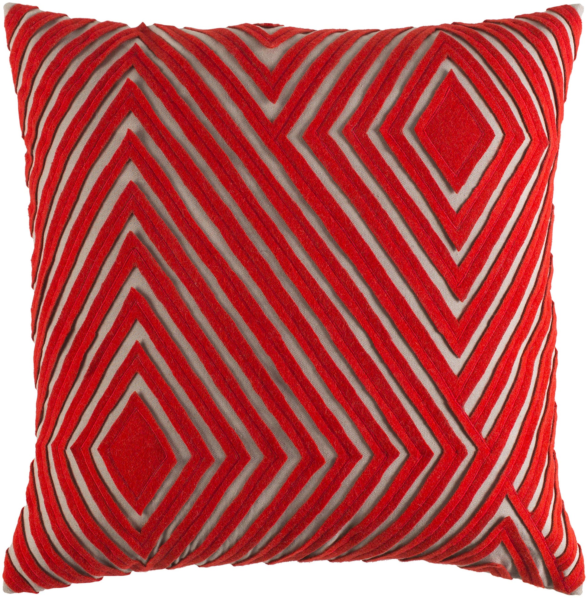 DMR002-2020 De rk Pillow Cover, 20" x 20", Orange