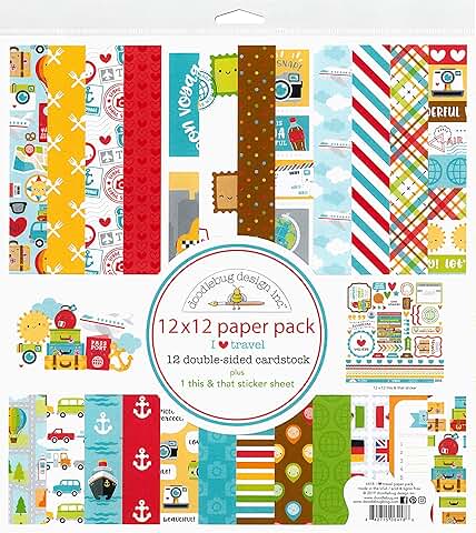 I Heart Travel 12x12 Paper Pack