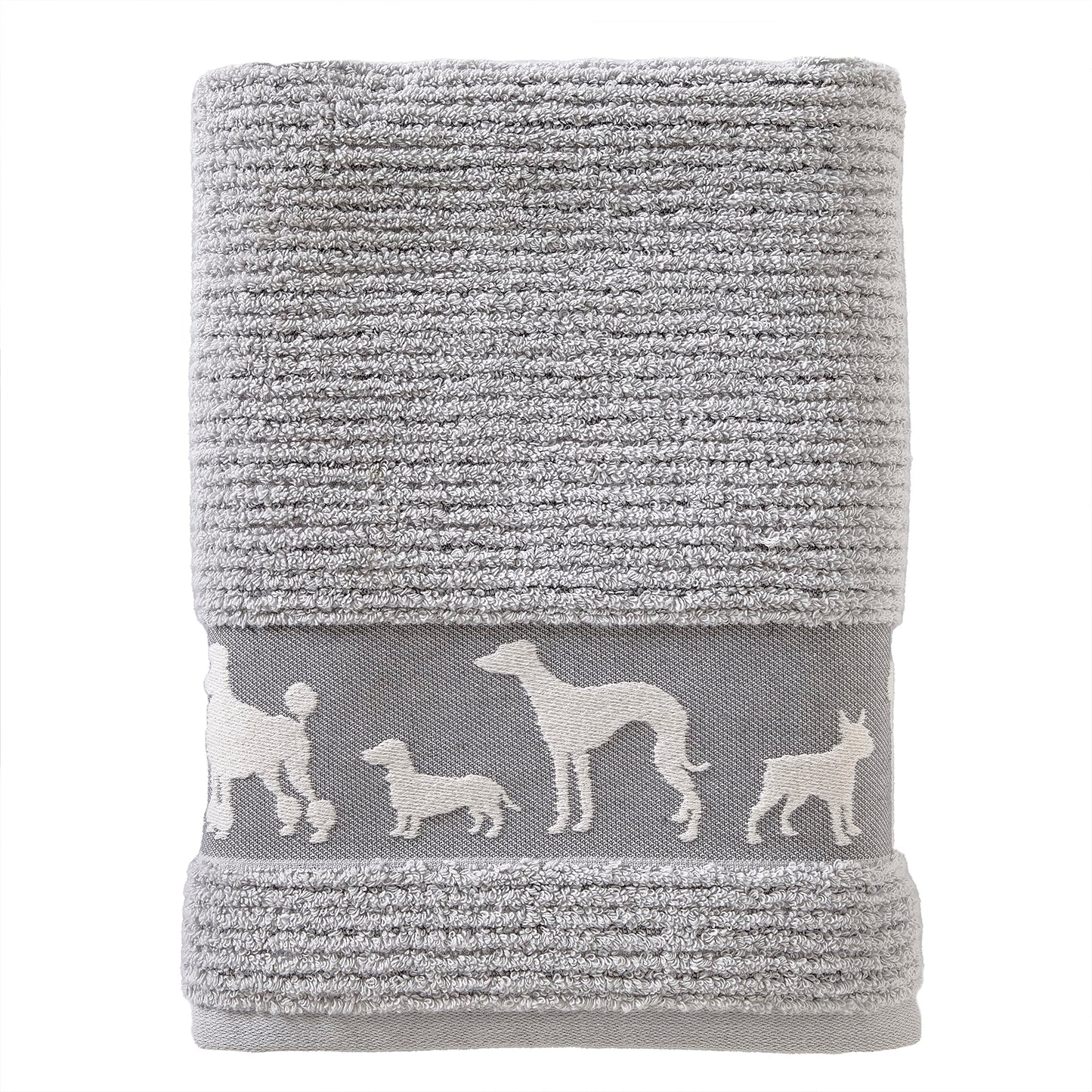 Vern Yip Dog Daze Bath Towel, Gray