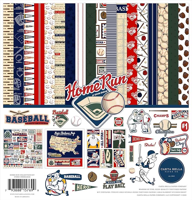 Home Run 12x12 Collection Kit in Multicolor