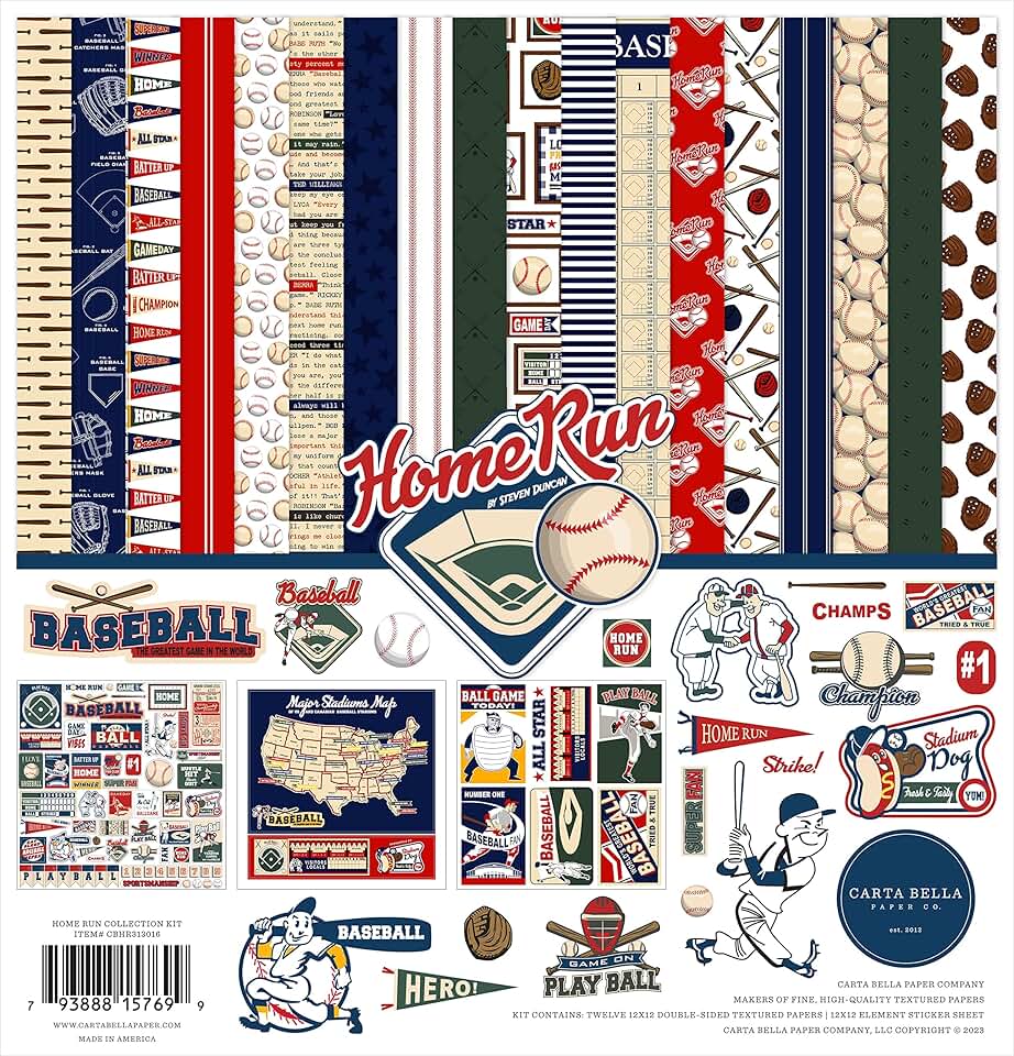 Home Run 12x12 Collection Kit in Multicolor