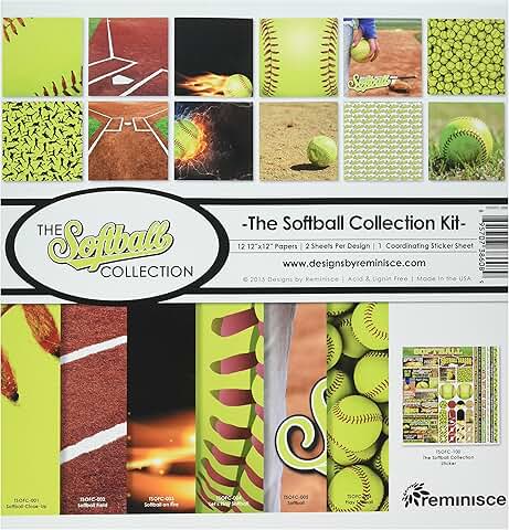 Softball Collection Kit, 12x12 inches, Multicolor