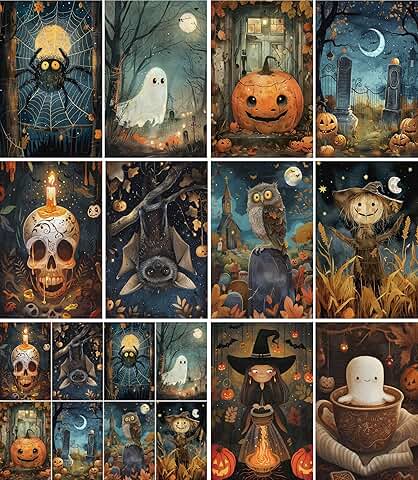 Halloween Rice Paper, 8 x 10.5 inch, 6 pieces