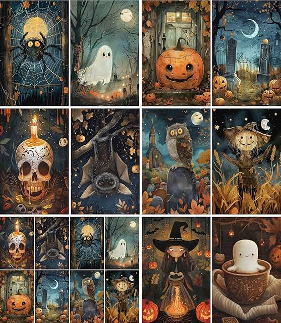 Halloween Rice Paper, 8 x 10.5 inch, 6 pieces