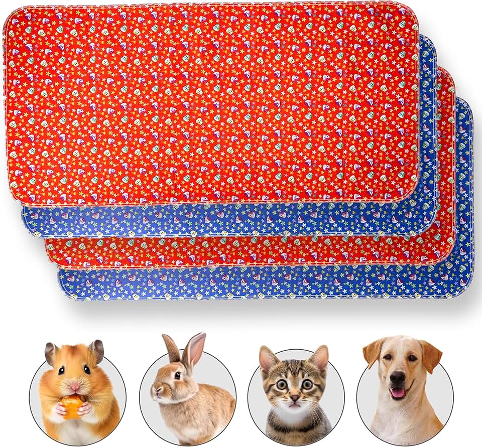 Washable Guinea Pig Cage Liners Pack of 4