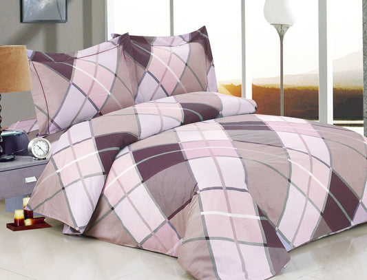 French Triangle Deep 6-Piece Luxurious Duvet Set, Twin  39" Size Bedding, Package Include 2-Sets