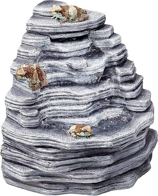 Small reptile terrarium waterfall decor