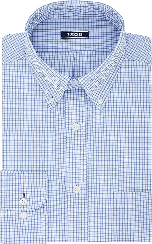 Men's Tall Fit Stretch Check Dress Shirt