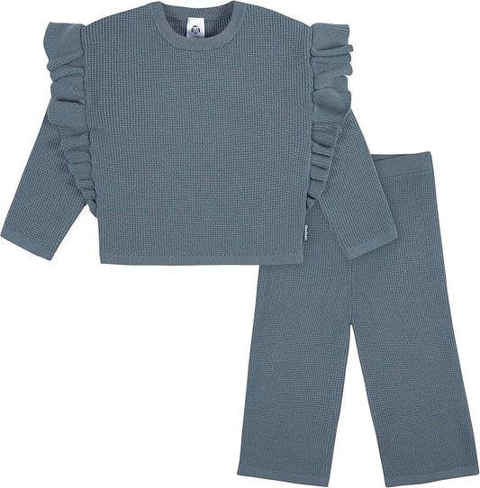Baby Girls Knit Sweater and Cropped Pants Set