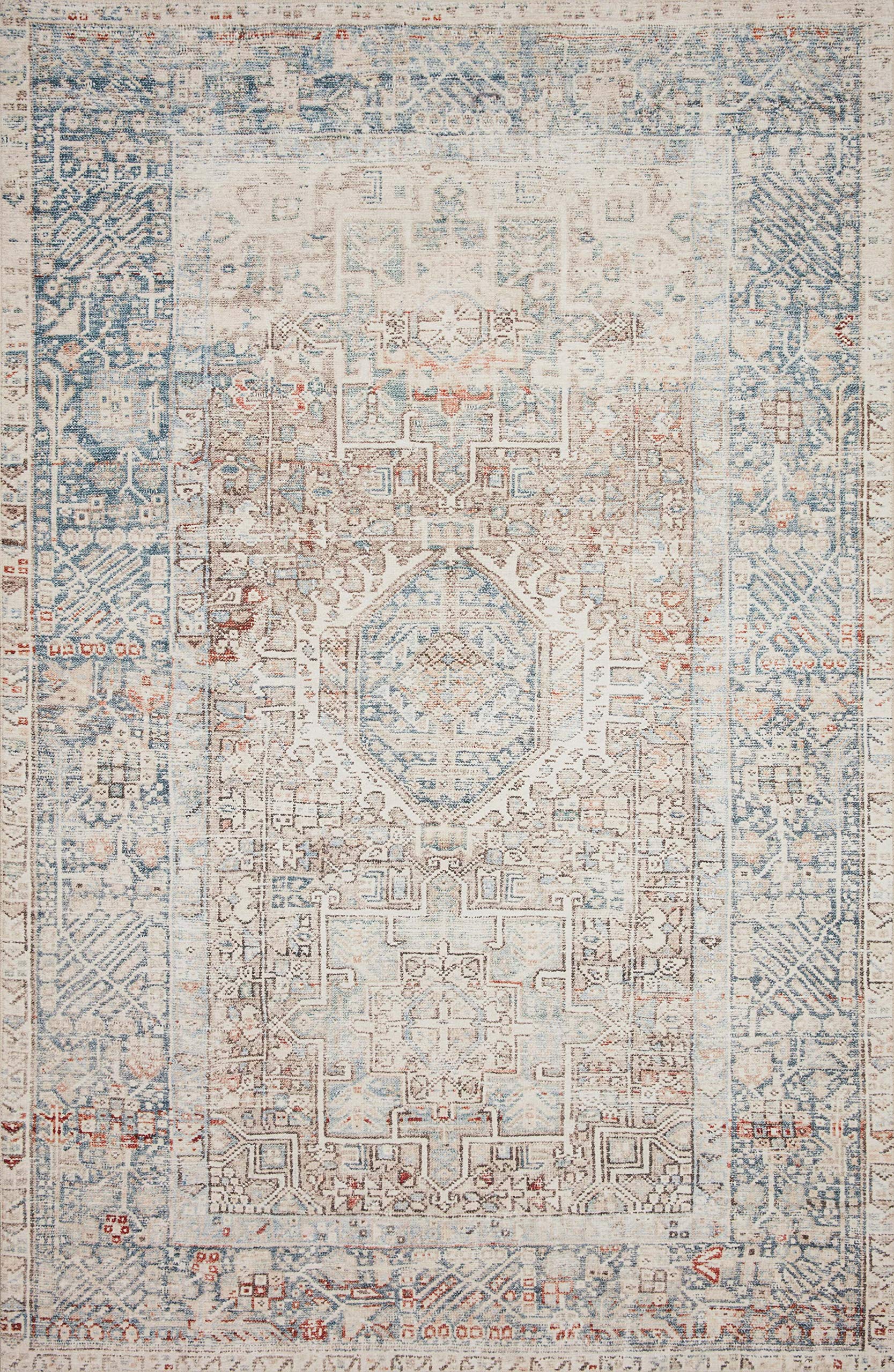 Chris Loves a x Jules JUL-07 Natural  Ocean Oriental Area Rug 7'-6" x 9'-6"
