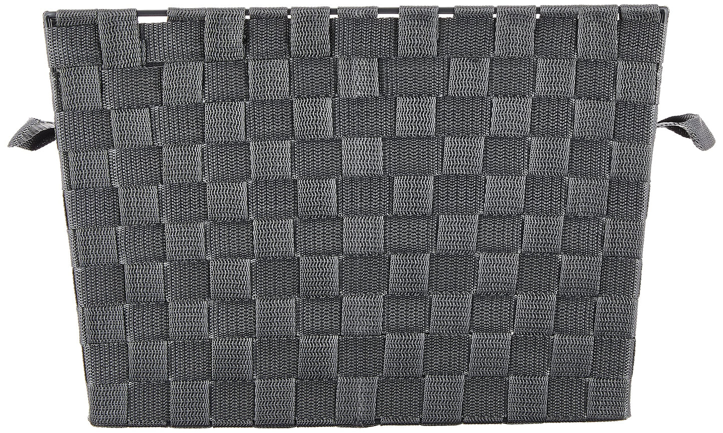 Woven Strap Tote S y Gray