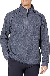 Men's Large and Tall Half Zip Jacket