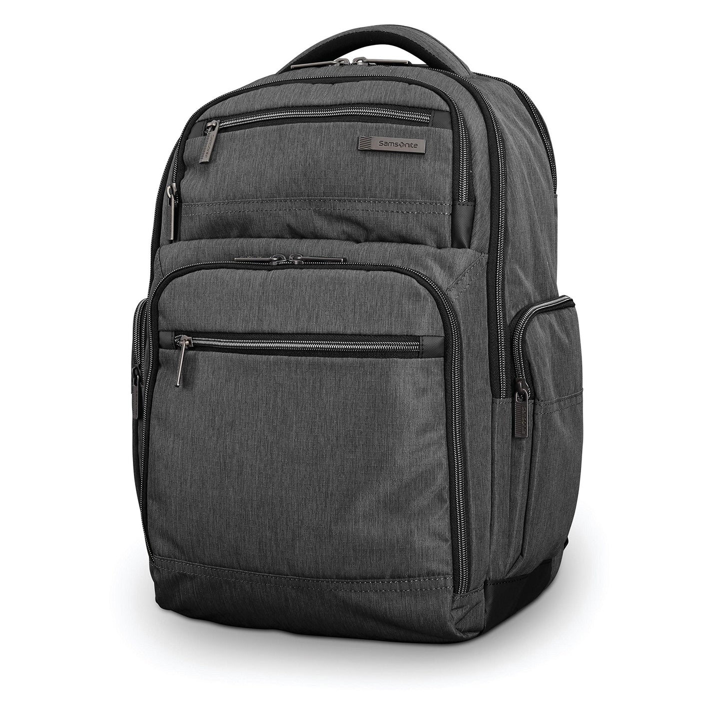 Modern Utility Double Shot Laptop Backpack, Charcoal Heather, One Size