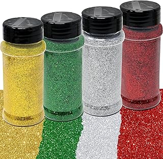Extra Fine Christmas Glitter Powder in Four Colors