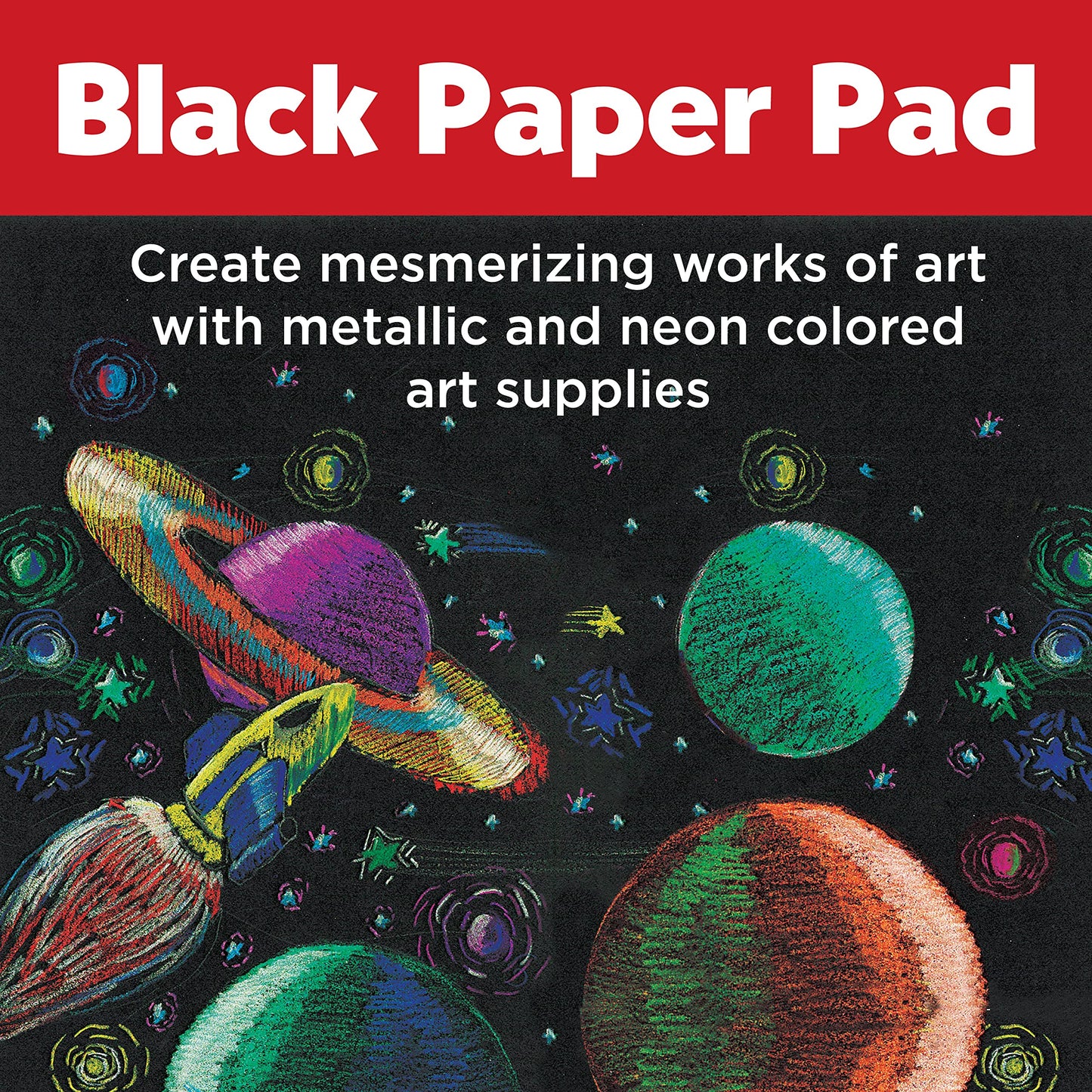 Eco-Friendly Black Sketchbook 25 Sheets 9x12