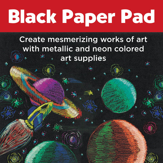 Eco-Friendly Black Sketchbook 25 Sheets 9x12