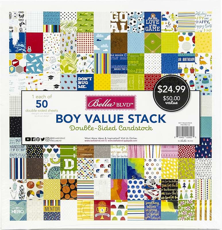 Boy Value Paper Stack