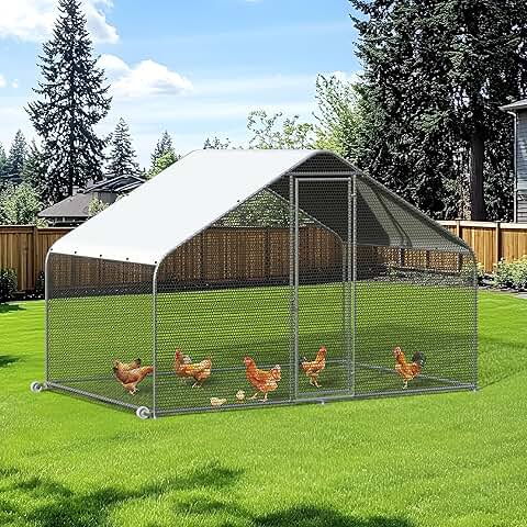 Durable Chicken Coop with Wheels and Predator Protection