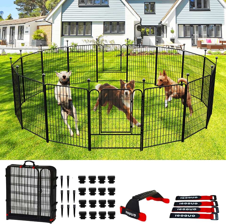 Outdoor Dog Fence, 36-inch High, Portable Playpen