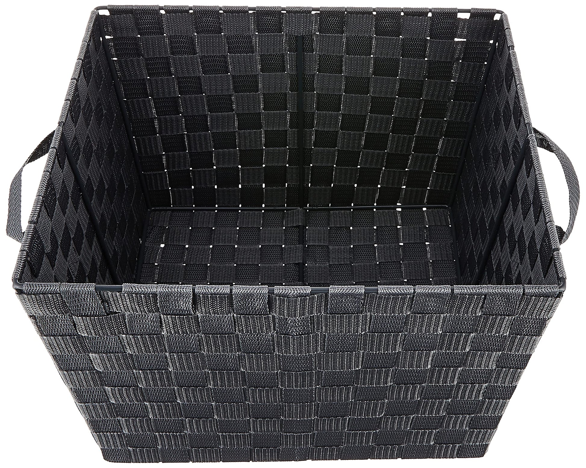 Woven Strap Tote S y Gray
