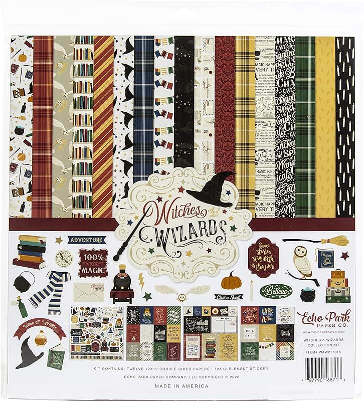 Witches & Wizards Collection Paper Kit, 12x12 Inches