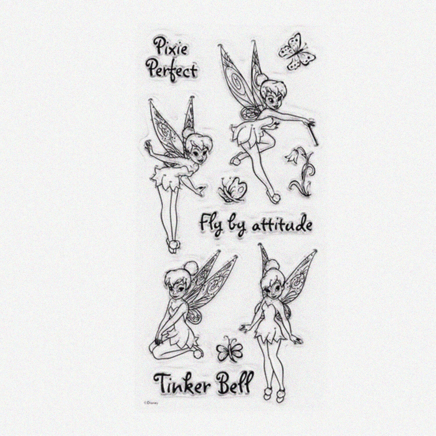 Clear Stamps Tinker Bell Set with Floral Elements