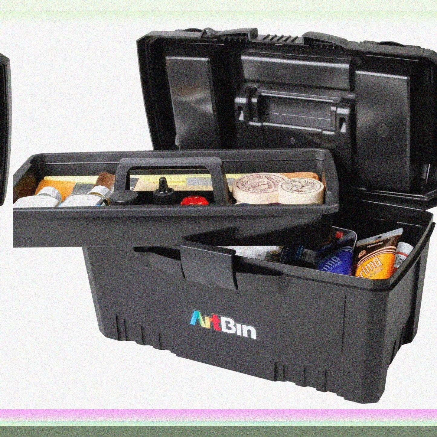 17 Inch Twin Top Supply Box Black