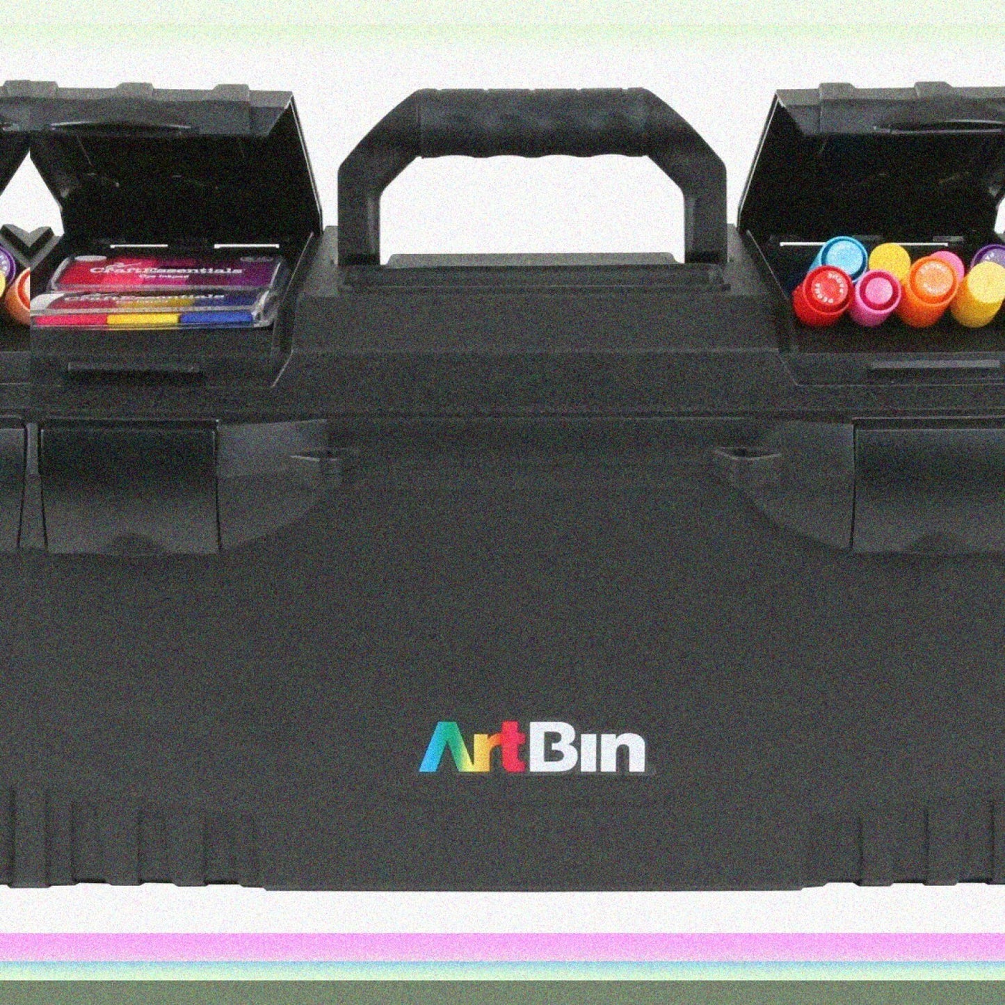 17 Inch Twin Top Supply Box Black