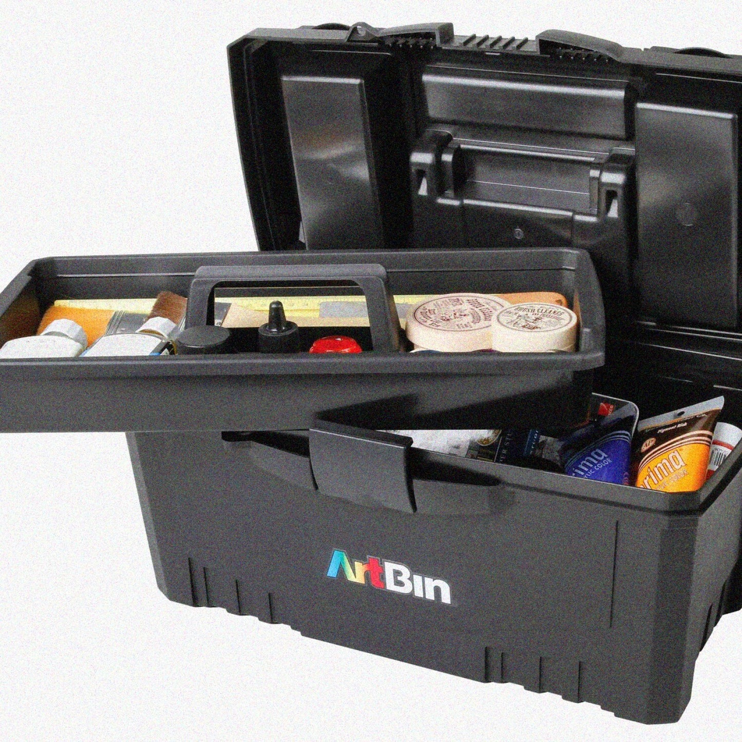 17 Inch Twin Top Supply Box Black