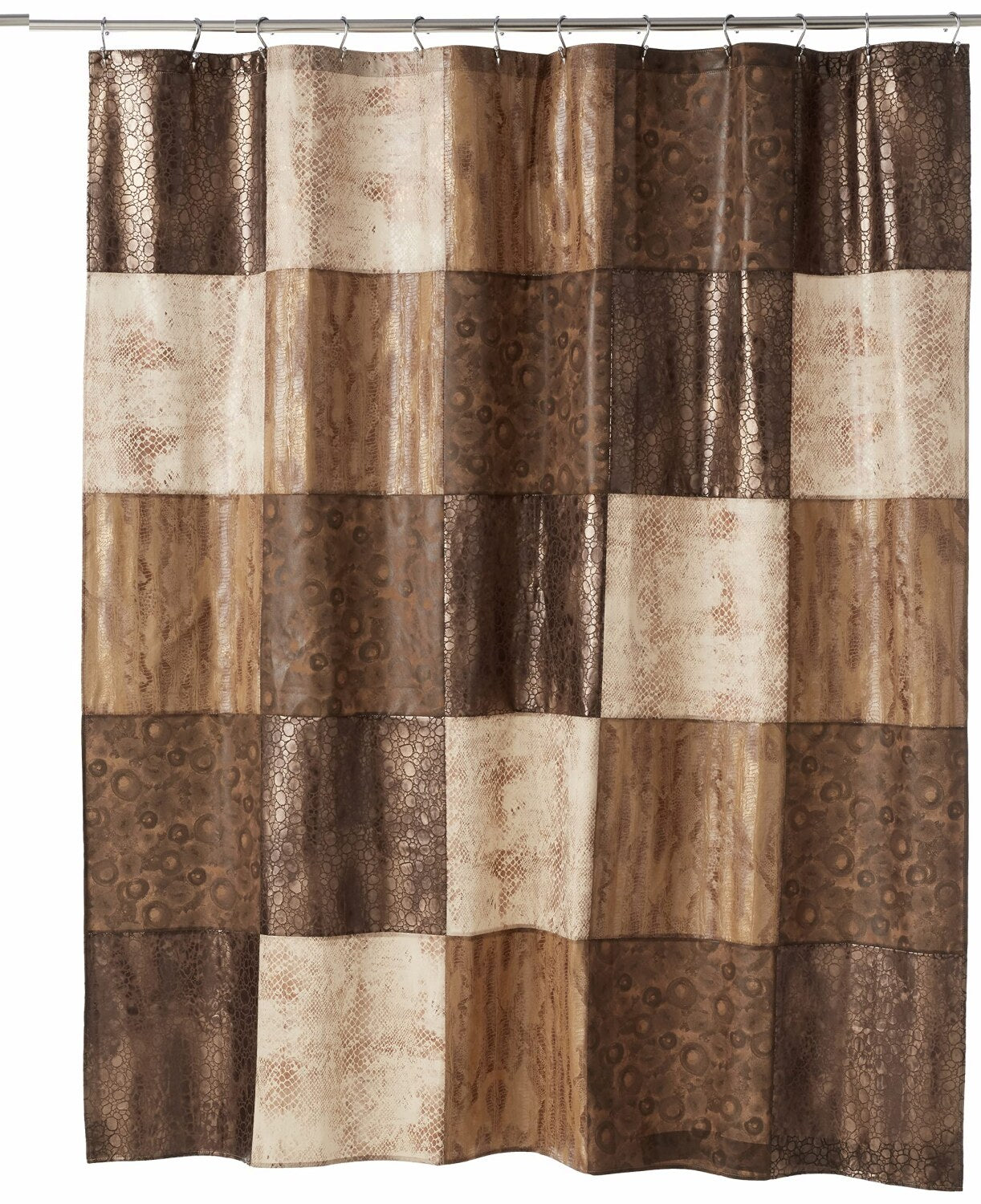 Zambia Collection Shower Curtain Chocolate 72x70