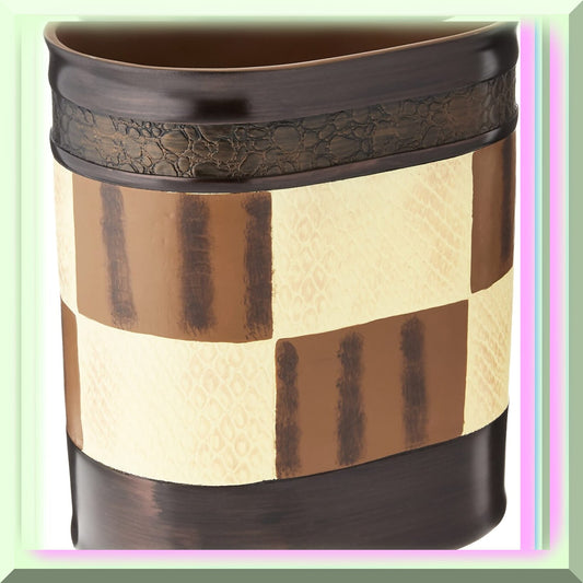 Zambia Collection Waste Basket Chocolate