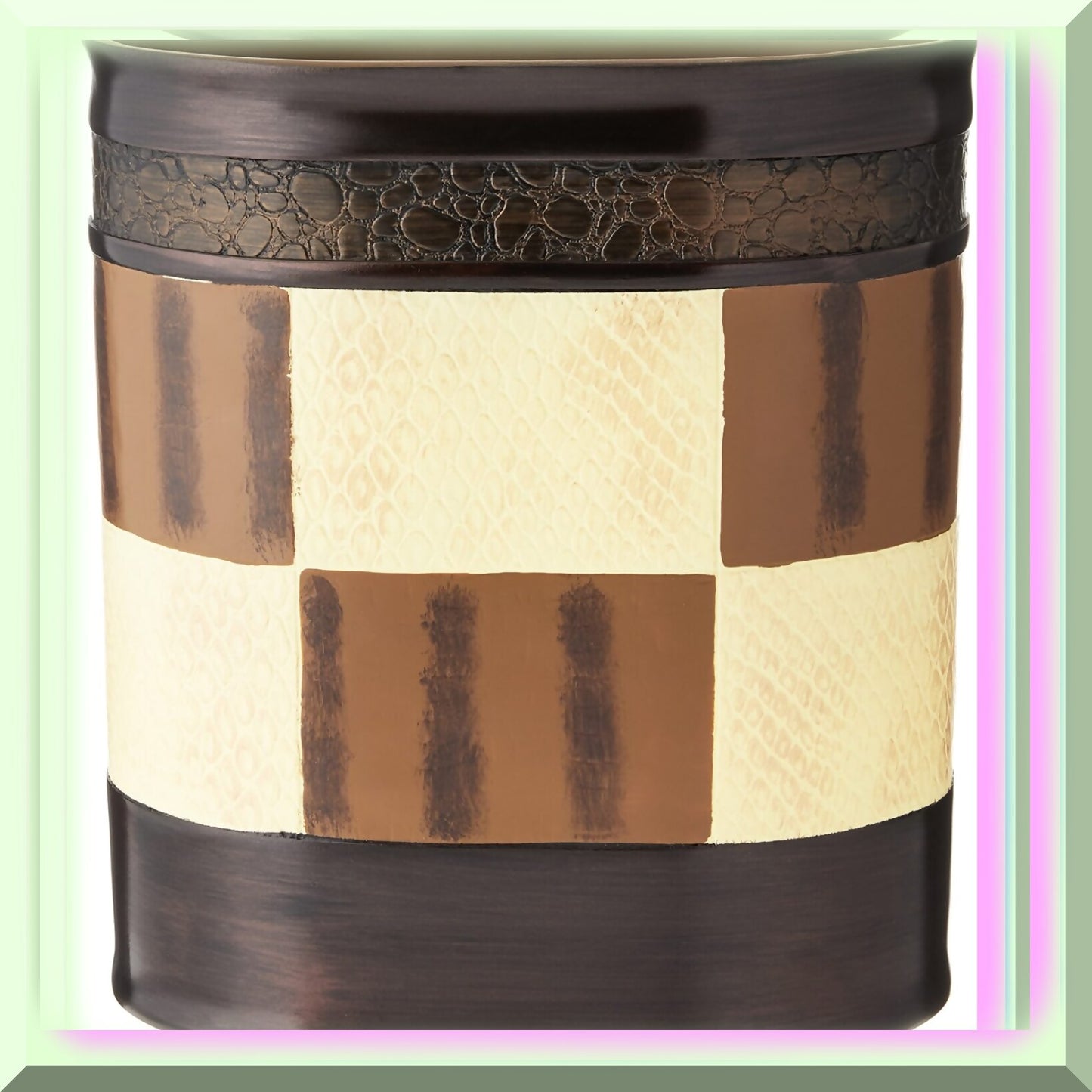 Zambia Collection Waste Basket Chocolate