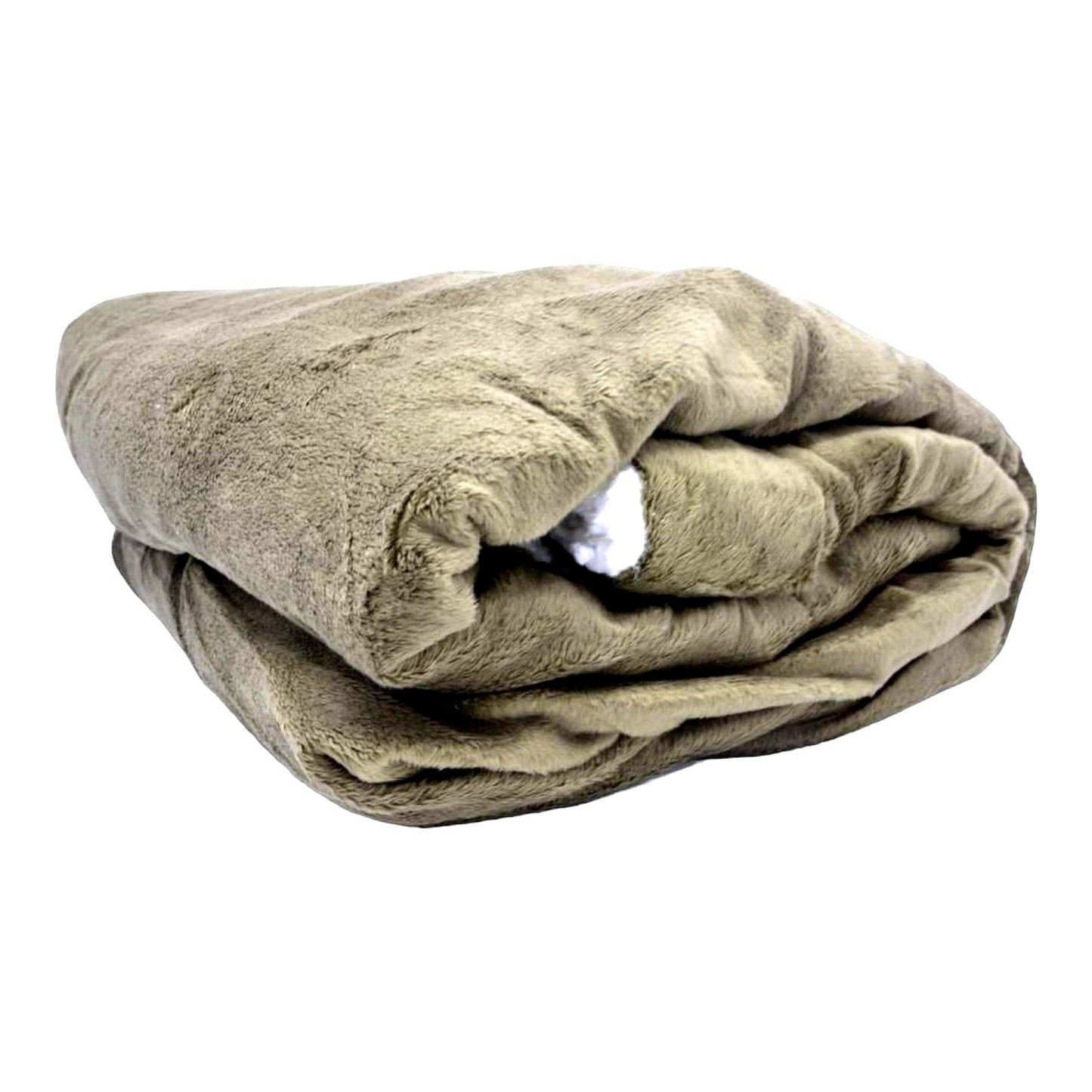 Evergreen Cozy Sherpa Throw Blanket - Super Soft, Warm Micro Fleece, Dark Olive Green, 50 x 60