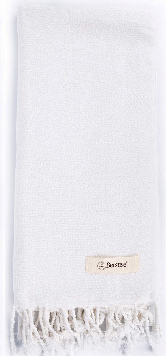 100% Cotton Turkish Towel 37x70 Inches White