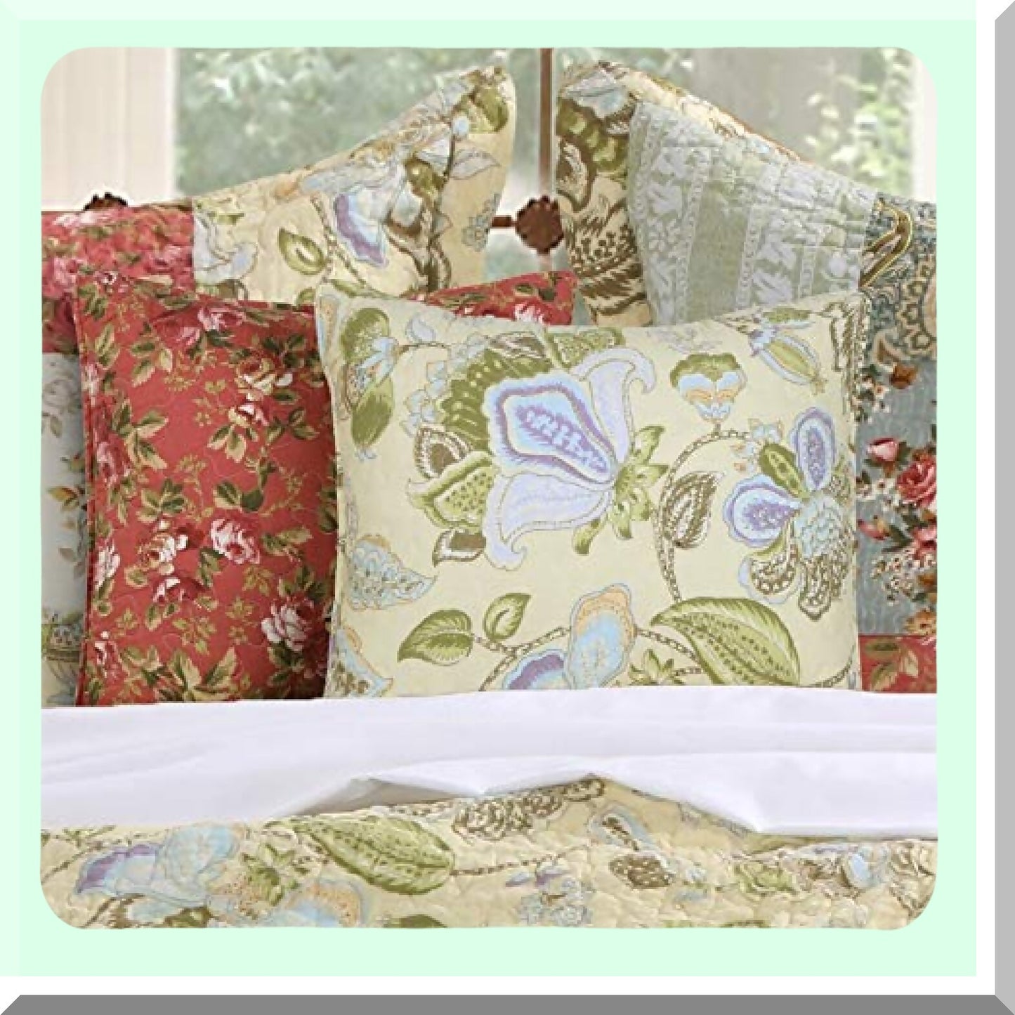 Prairie Bloom Multicolor Pillow Pair - Deco Accessories