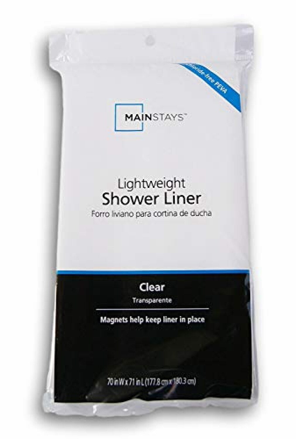 Lightweight Clear PEVA Shower Liner
