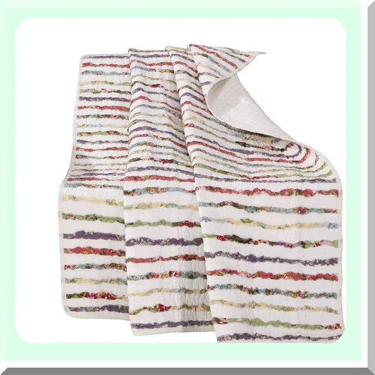 CozyCotton Bella Ruffle Textured Throw Blanket, 50x60, Multicolored