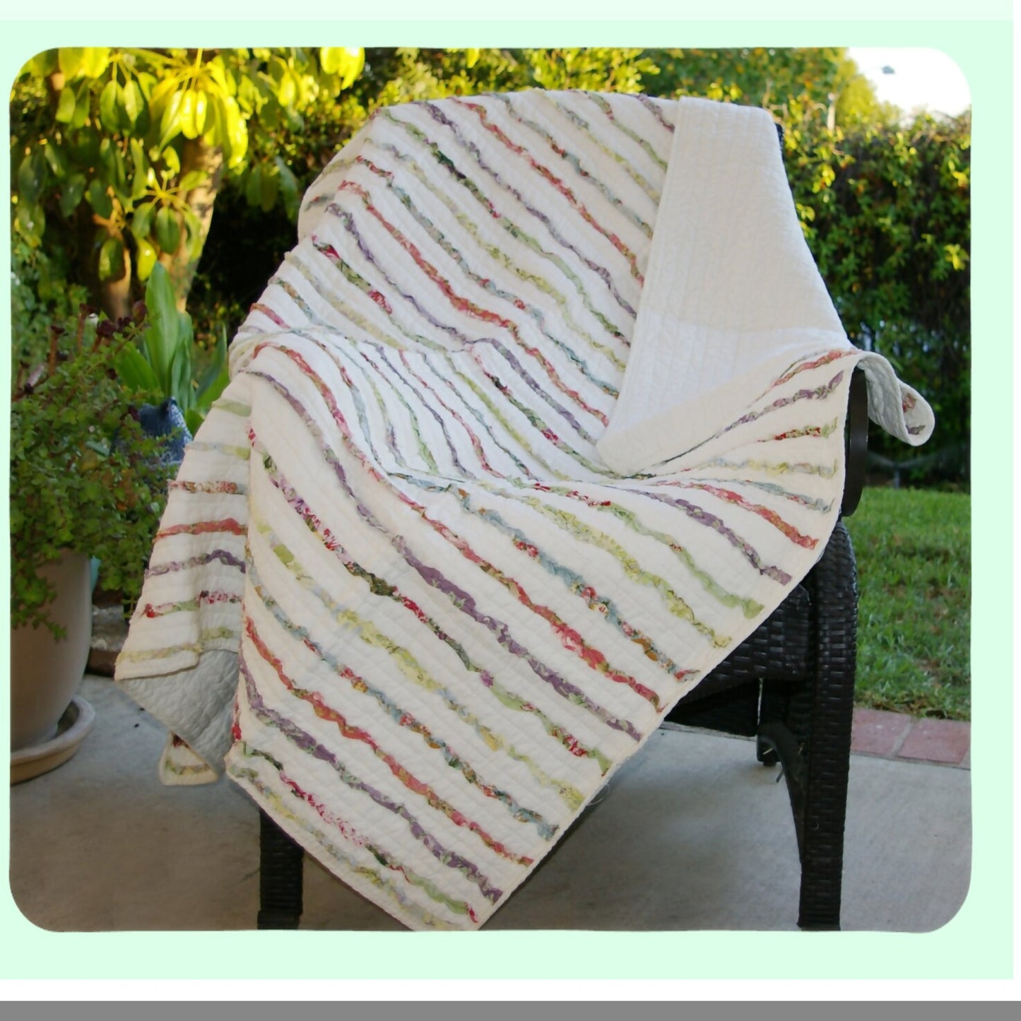 CozyCotton Bella Ruffle Textured Throw Blanket, 50x60, Multicolored