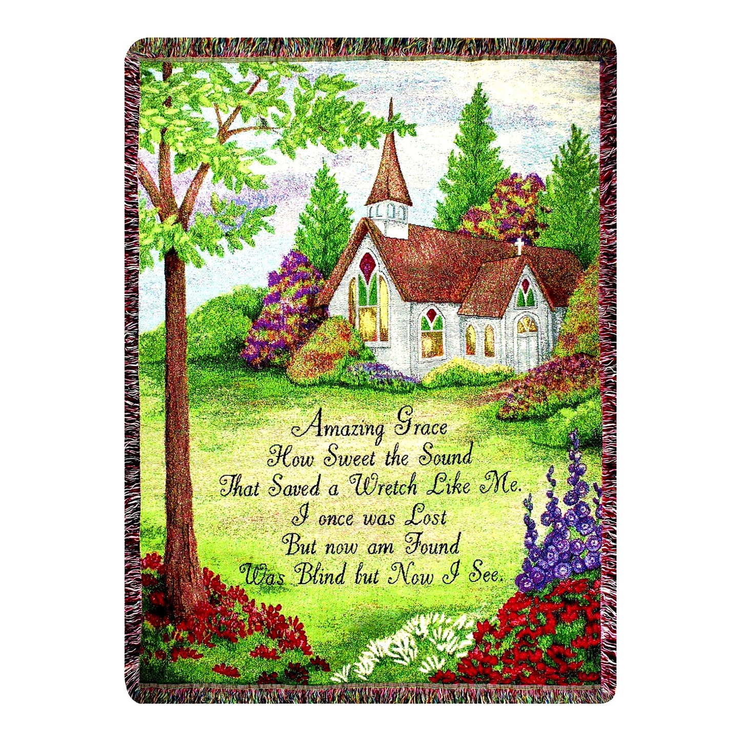 GracefulScenery 50x60 Tapestry Throw with Fringe - Scenic Design