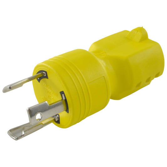 Versatile Yellow Plug Adapter for 30126 L5-30P to 5-15/20R Connections