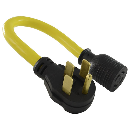 50 Amp 14-50P to L14-30R Adapter for 125/250 Volt Power Connections