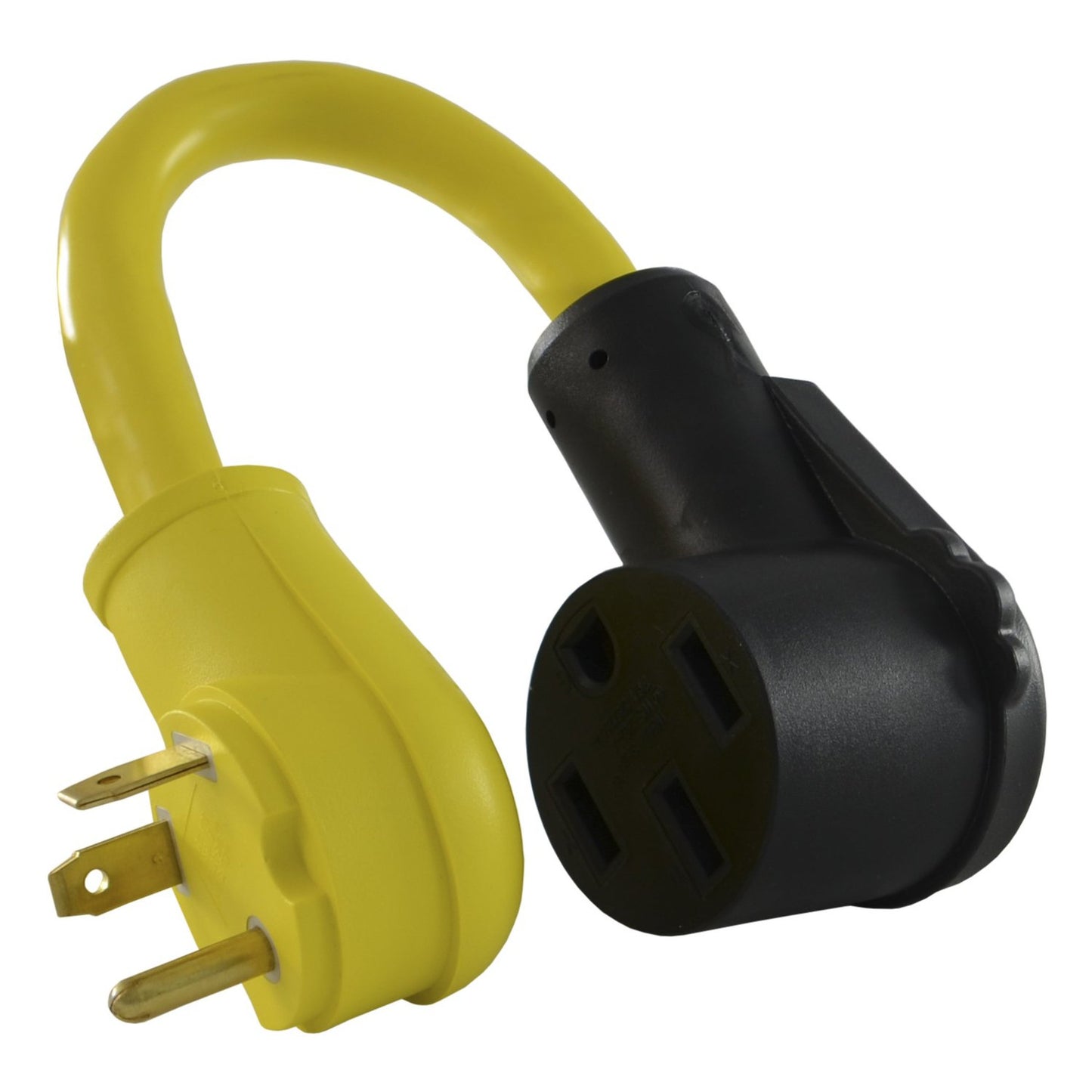 30 Amp RV Plug to 50 Amp Connector Pigtail Adapter for Easy Power Access