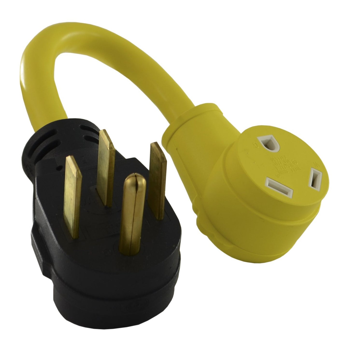 RV Power Pigtail Adapter 50A Male to 30A Female for Reliable Connections