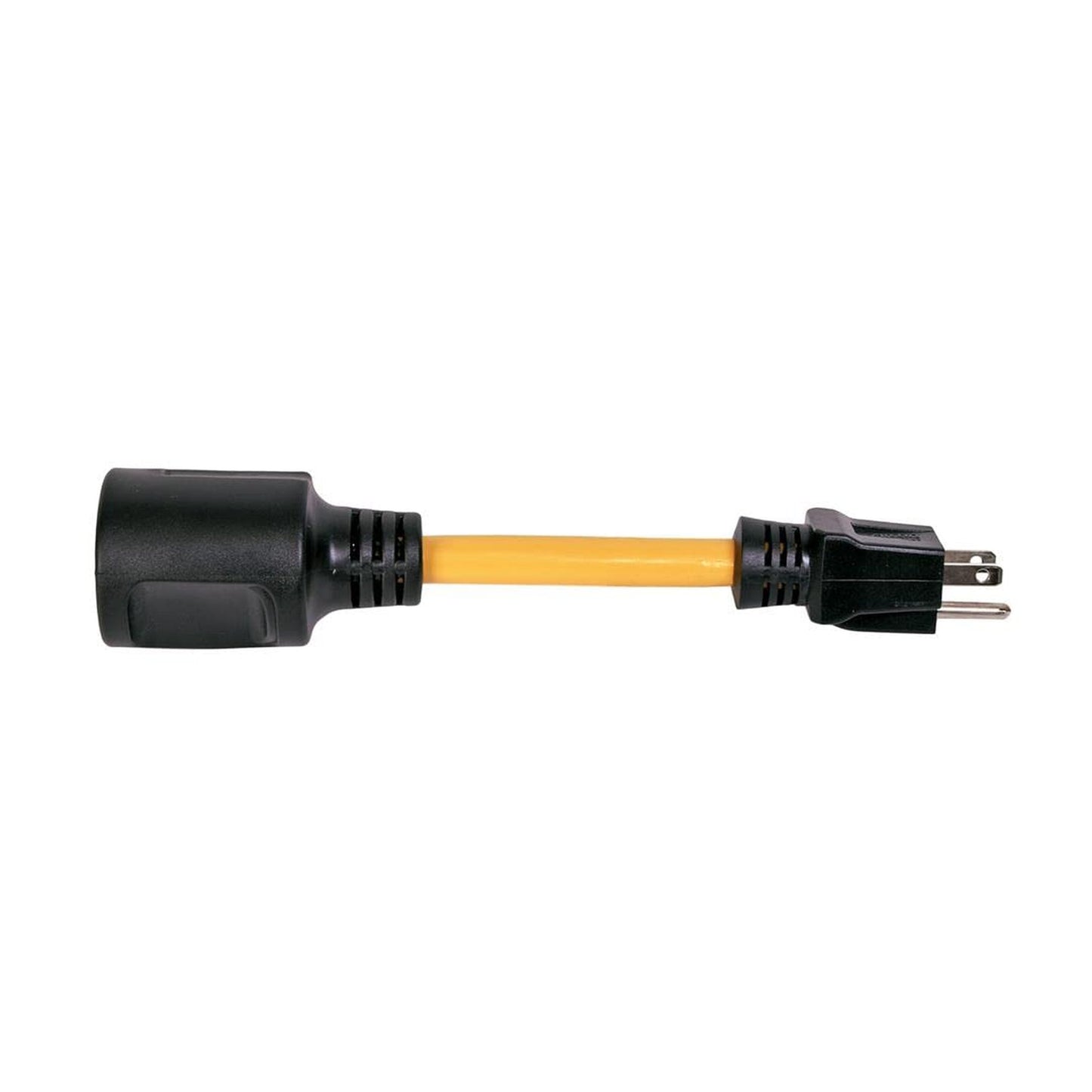 30-Amp to 15-Amp Power Cord Adapter for Generators, 9-Inch Pigtail