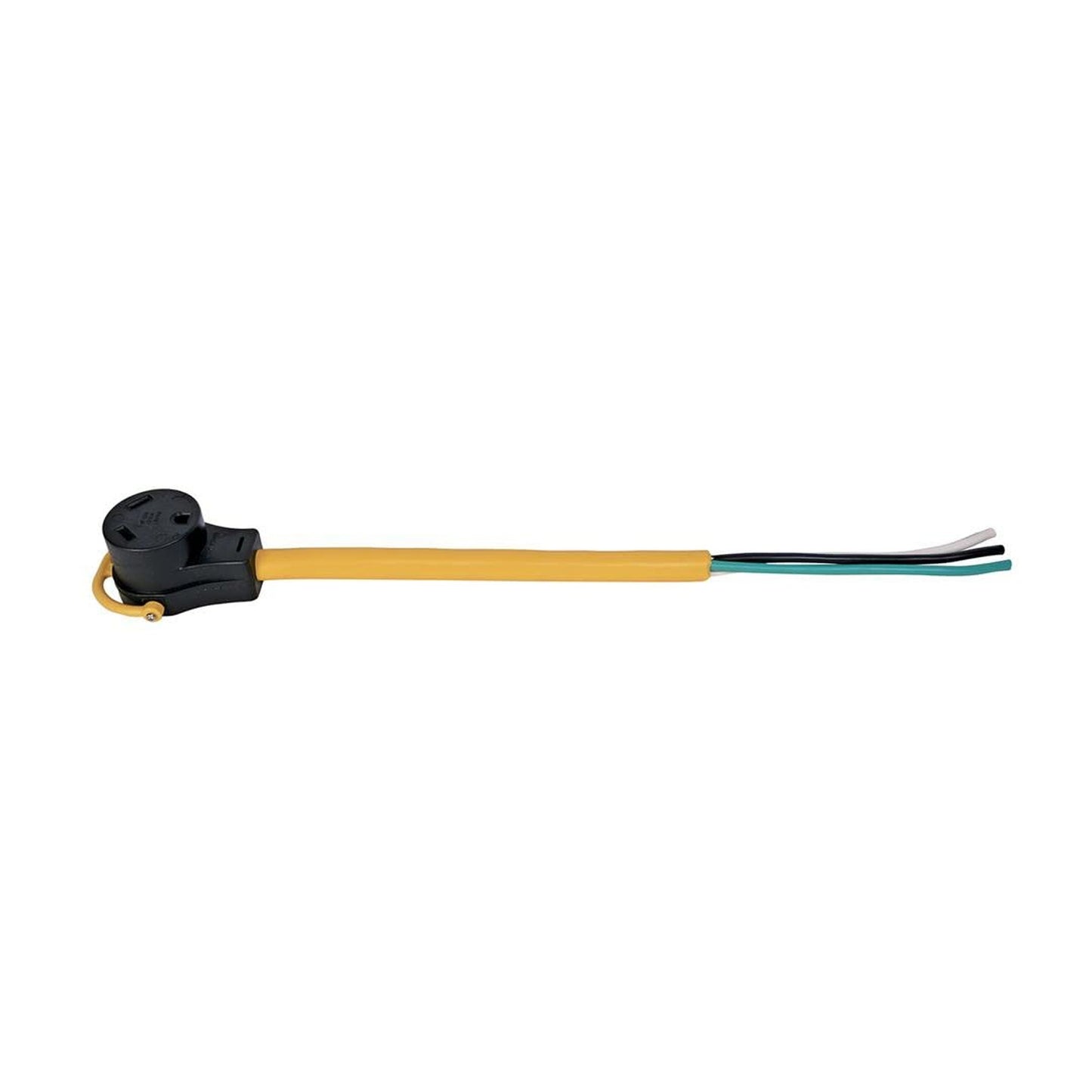 30-Amp Generator Pigtail Power Cord with 18-Inch Bare Wire Connection