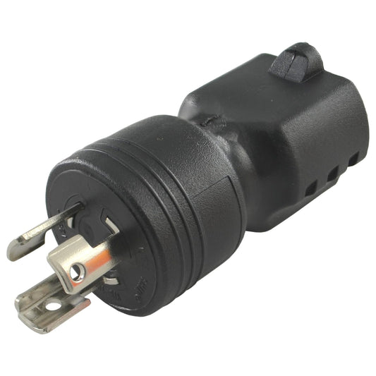 NEMA L5-15P to 5-15R Locking Plug Adapter for Secure Connections