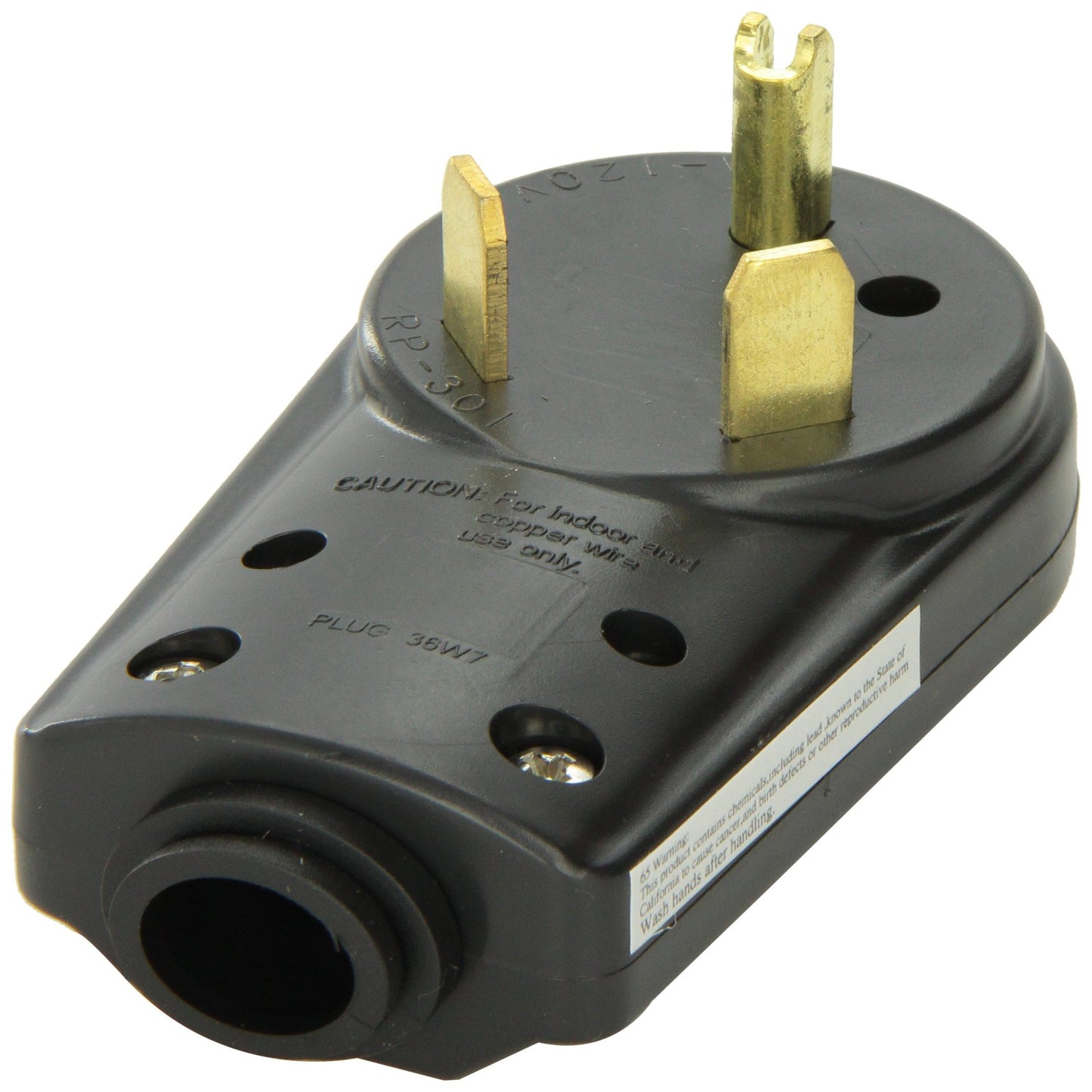 30 Amp Male Replacement Head for Reliable Electrical Connections